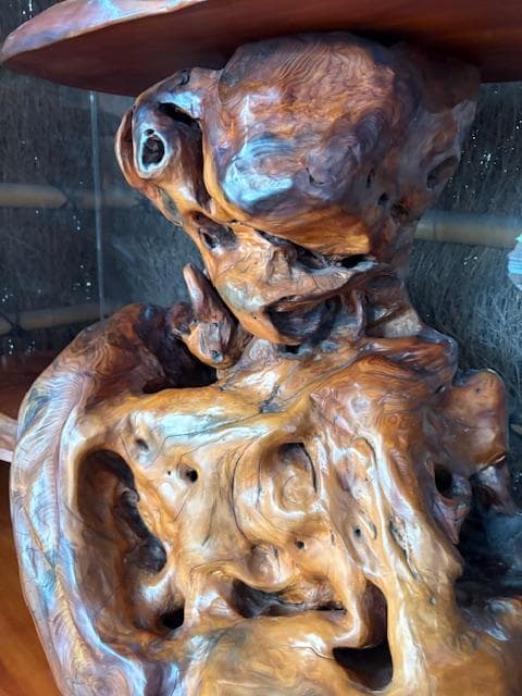 本屋久杉　屋久杉　オブジェ　灯籠　工芸品　天然木　希少　※商品説明必読