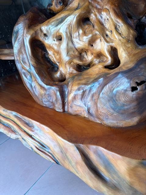 本屋久杉　屋久杉　オブジェ　灯籠　工芸品　天然木　希少　※商品説明必読