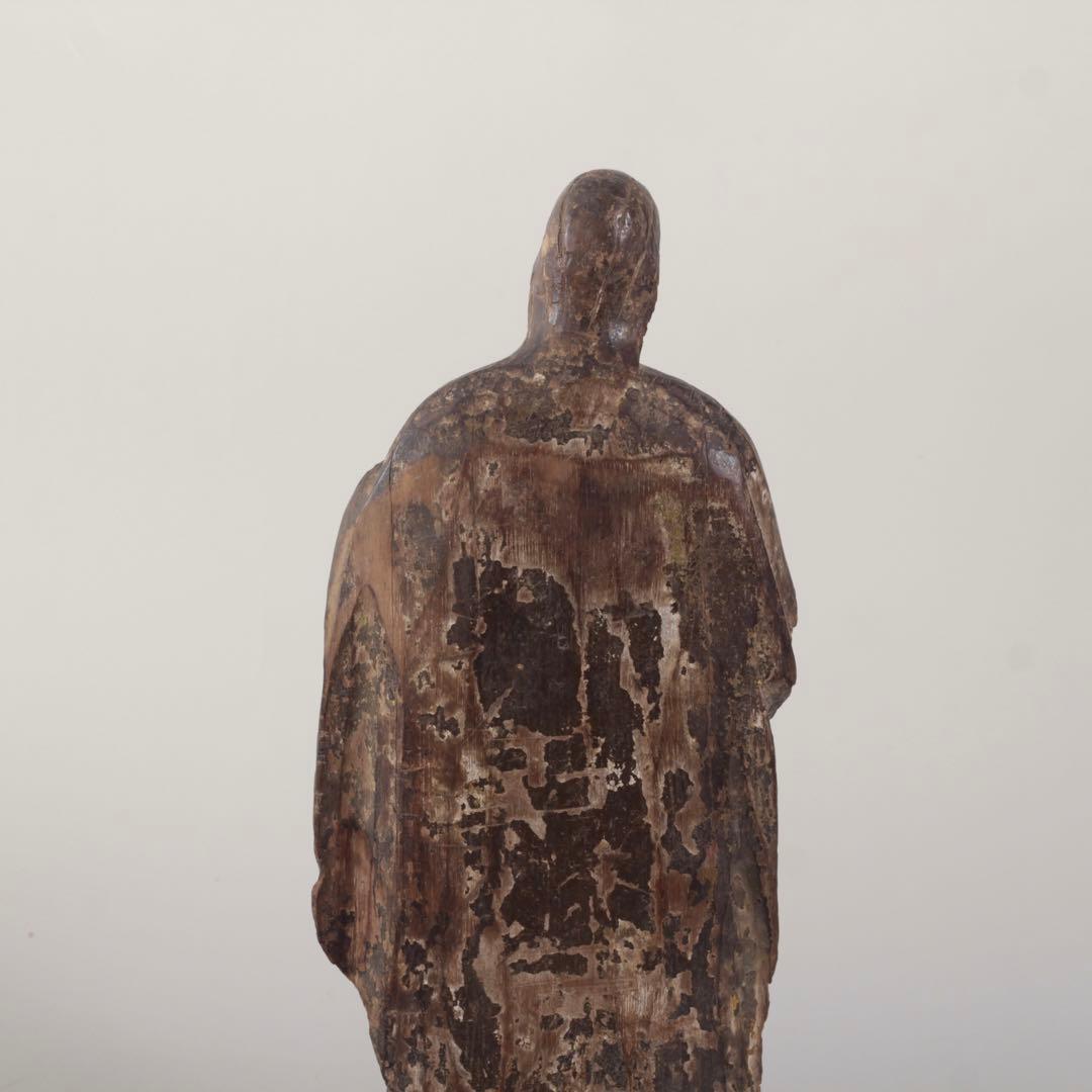 木彫 キリスト像 古道具 アンティーク オブジェ 聖人像