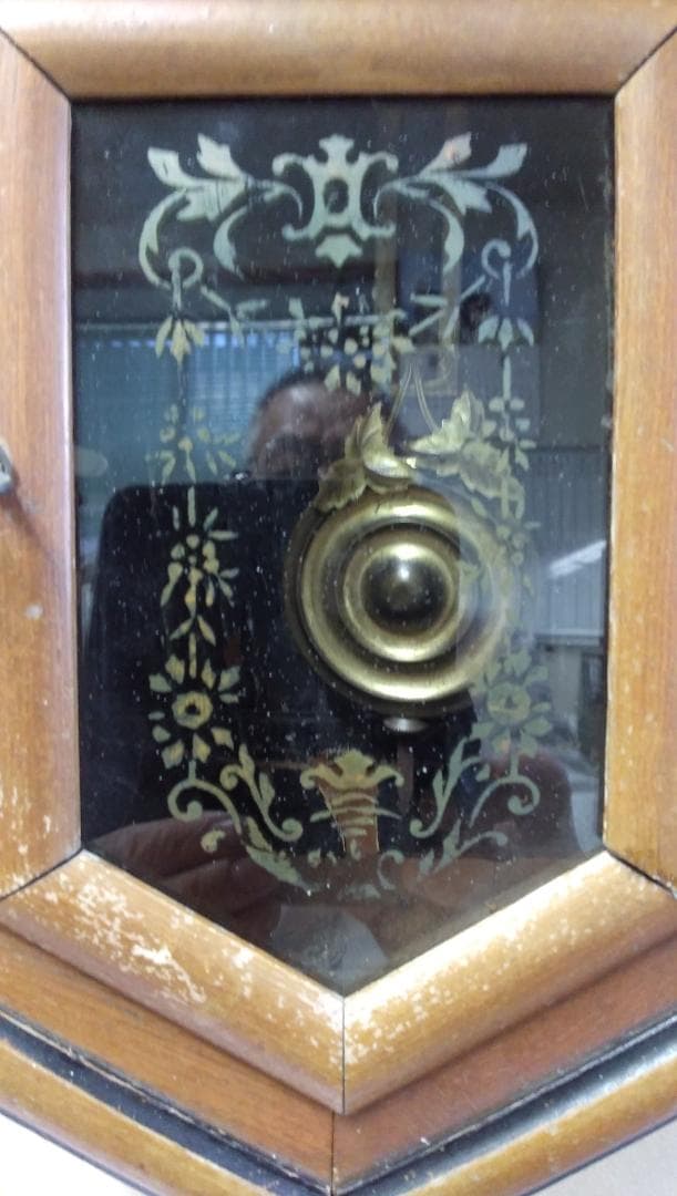 古い柱時計      ⑮