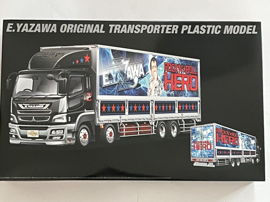 アオシマ 1/32 矢沢永吉 オリジナルトランスポーターツアートラック 未組立品