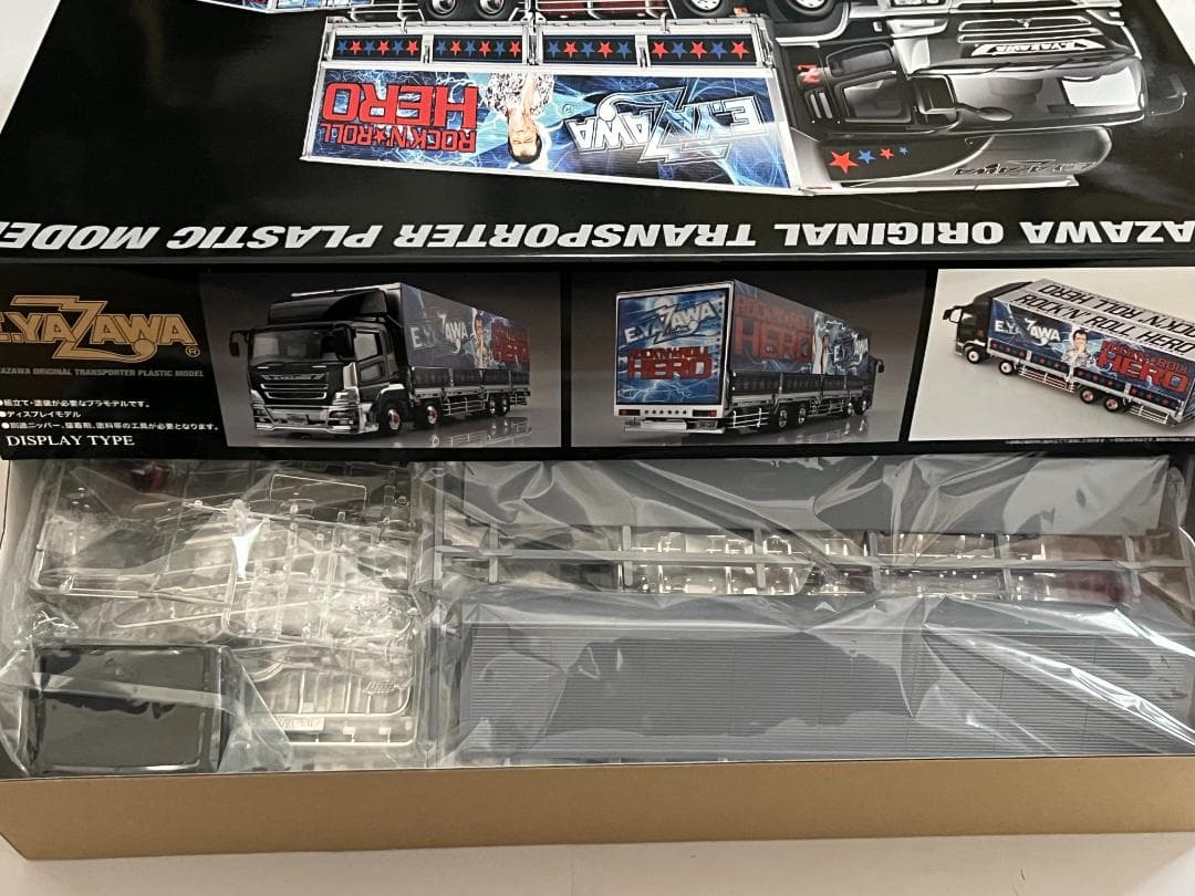 アオシマ 1/32 矢沢永吉 オリジナルトランスポーターツアートラック 未組立品
