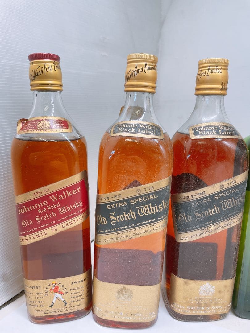 未開栓古酒★ウイスキー Johnny Walker スウィング など6点まとめて