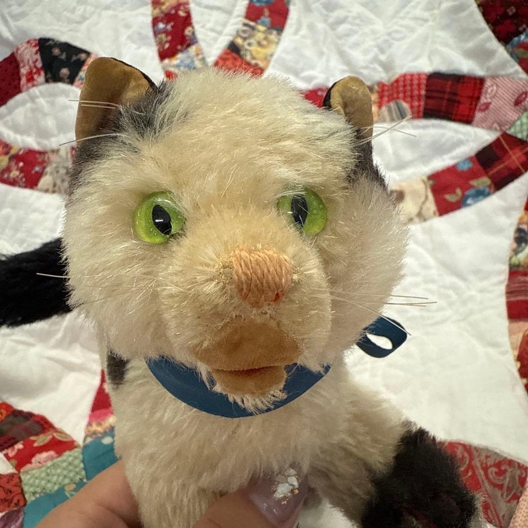 シュタイフsteiffビンテージ猫ちゃんグッシー