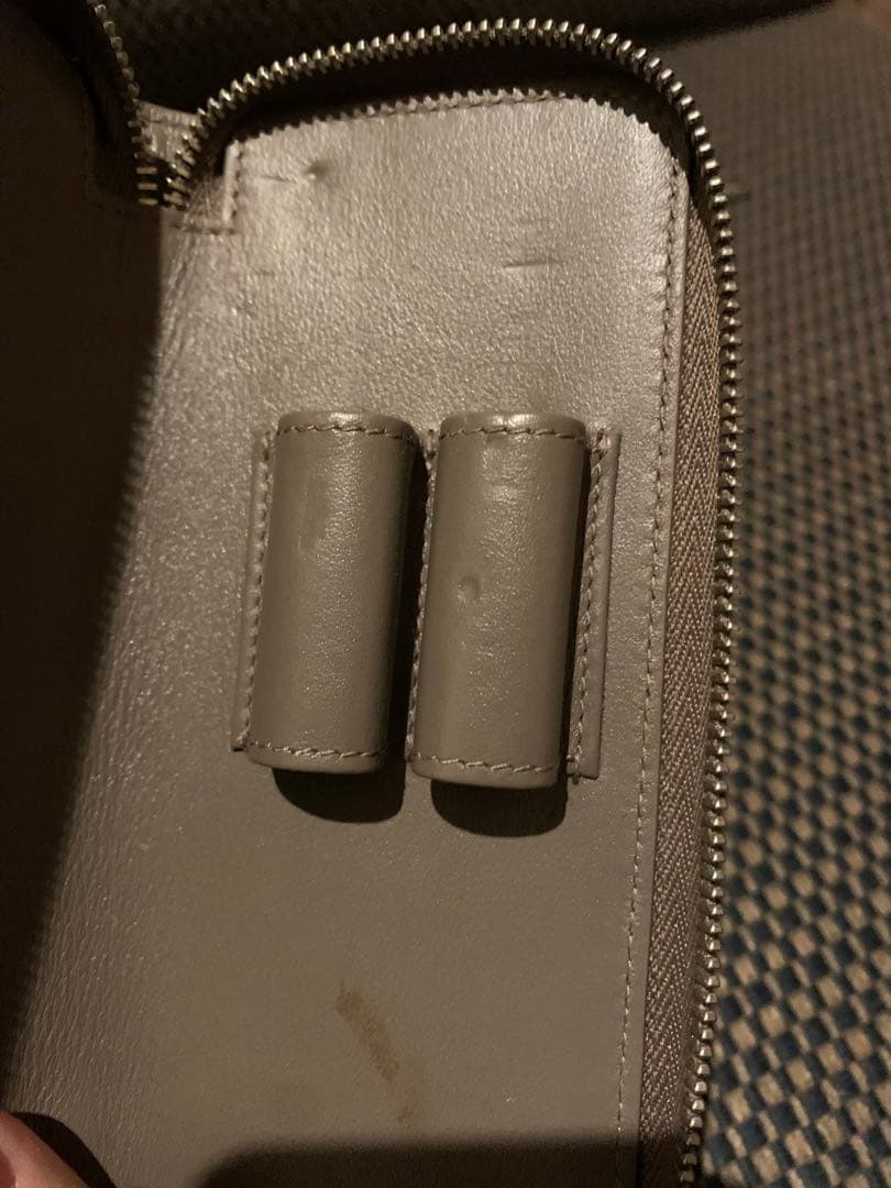 Mont Blanc モンブラン　2本差しペンケース　クロコ型押し　希少