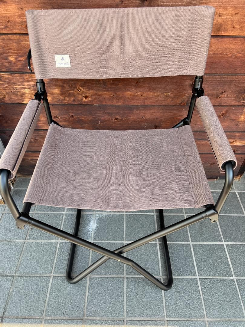 美品） peak FDチェアワイド グレー(LV-077GY)2脚セット