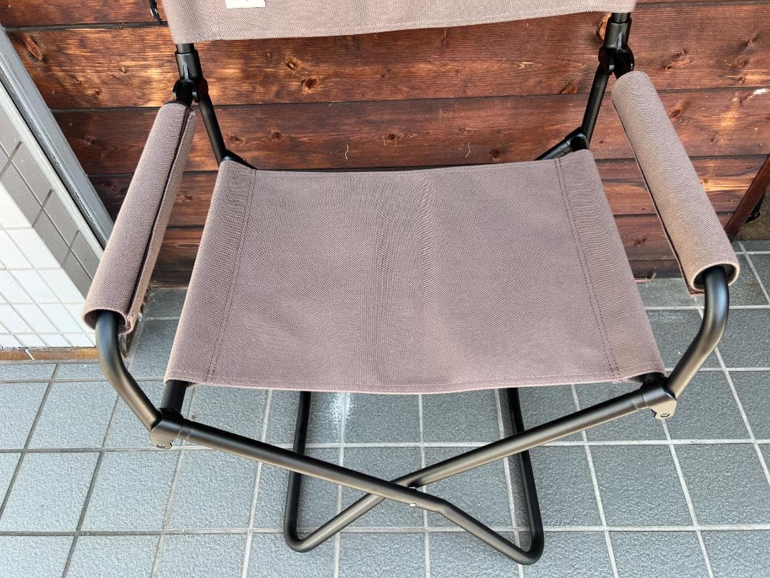 美品） peak FDチェアワイド グレー(LV-077GY)2脚セット