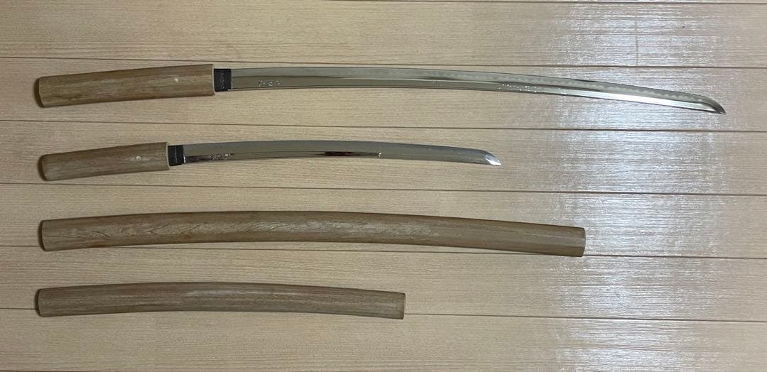 模造刀　居合刀　白鞘　太刀　脇差　武具　y31
