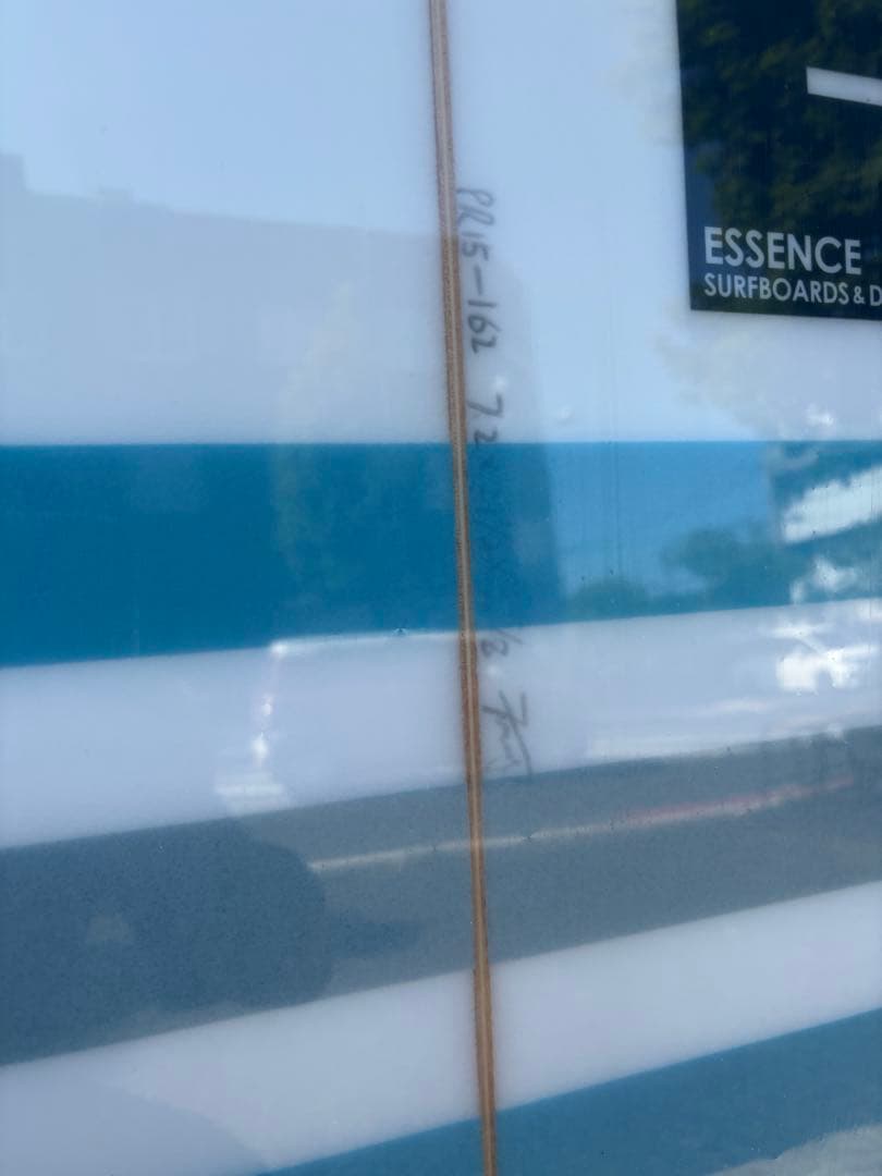 hiro3357 売約済みショートボード ホワイト・ブルー7.2f