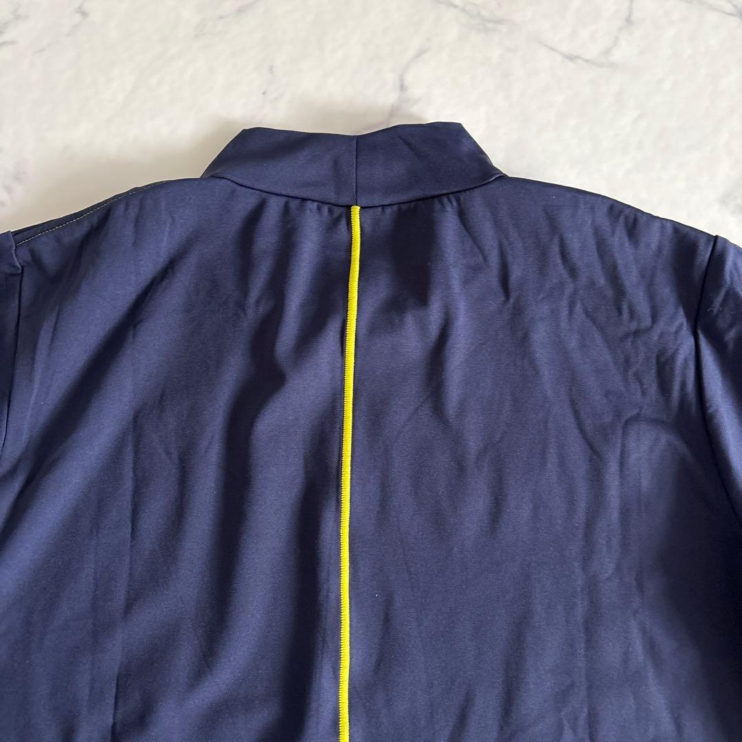 マーク＆ロナ モックネック Tシャツ ゴルフウェア ネイビー 38