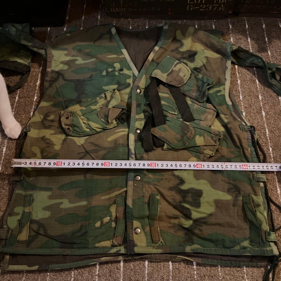 実物生地　ベトナム戦以降　SEALs ベスト　特殊部隊　米軍　補修あり