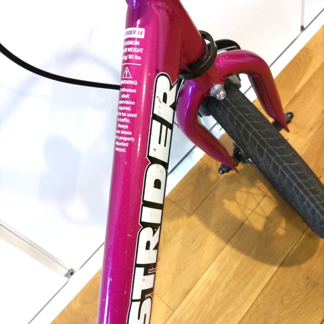 ストライダー 14X　ピンク　★キックスタンド、バルブアダプター付き★