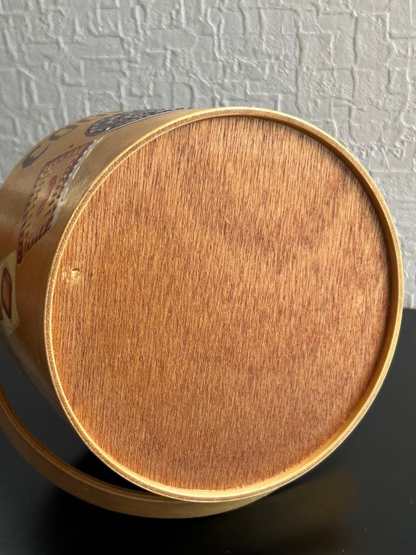 ヴィンテージ　木製クッキージャー　ビスケット　アンティーク　古道具　USA