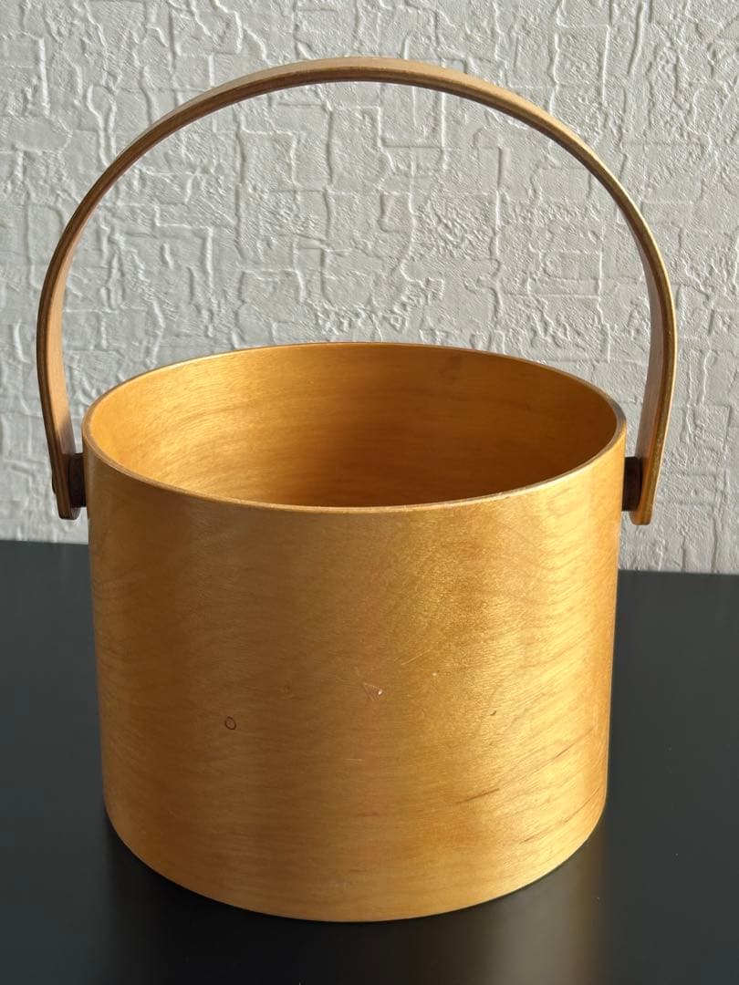 ヴィンテージ　木製クッキージャー　ビスケット　アンティーク　古道具　USA