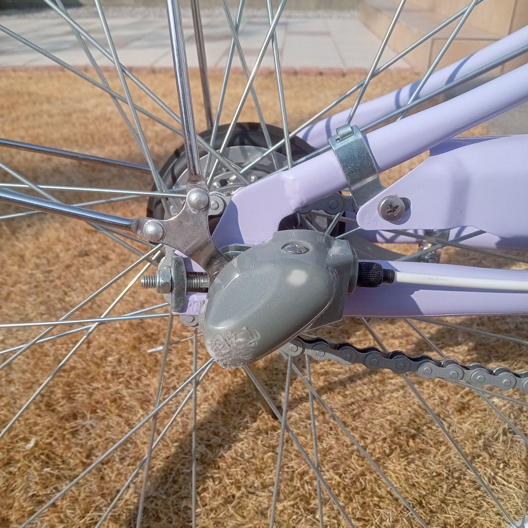 24インチ　ブリジストン　リコリーナ　ラベンダー　3段変速　引き取り限定品