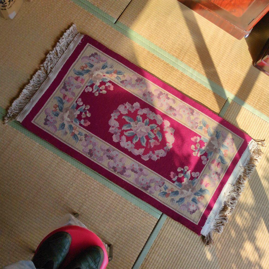 ★最終値下げ 超特価セール★緞通 段通 玄関マット キッチンマット 肉厚約2cm