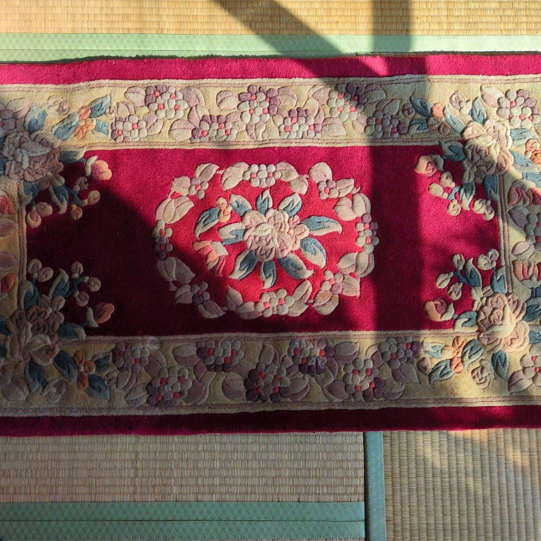 ★最終値下げ 超特価セール★緞通 段通 玄関マット キッチンマット 肉厚約2cm