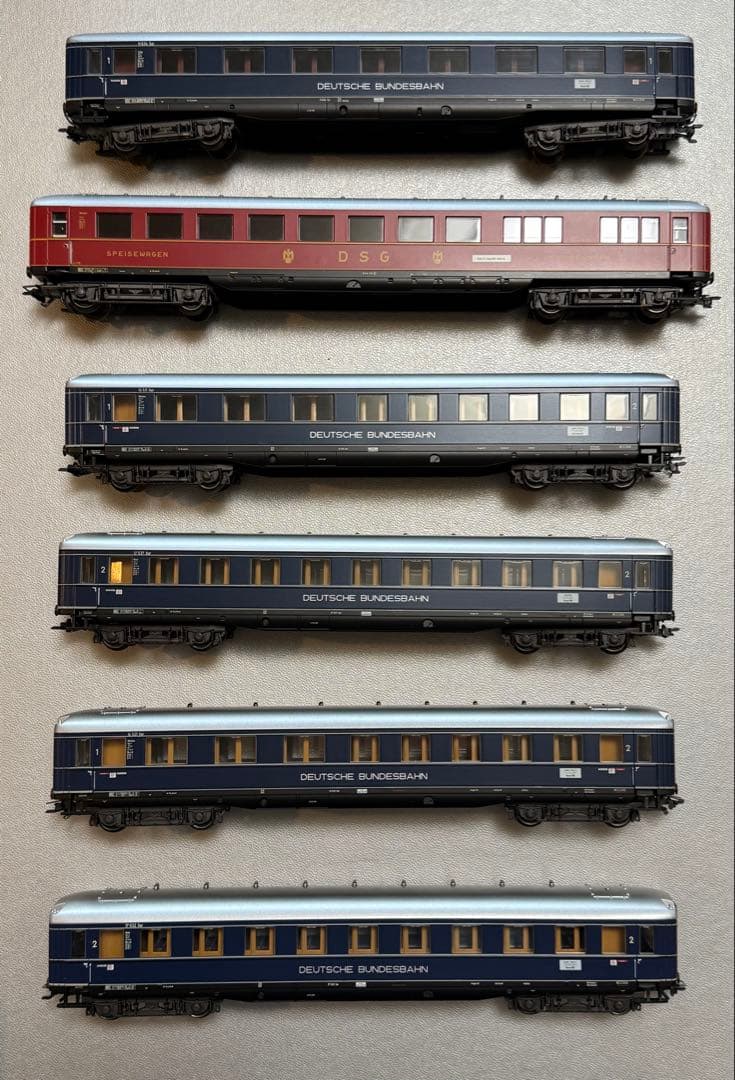 メルクリン43209+43219 Express Loreley 客車6両