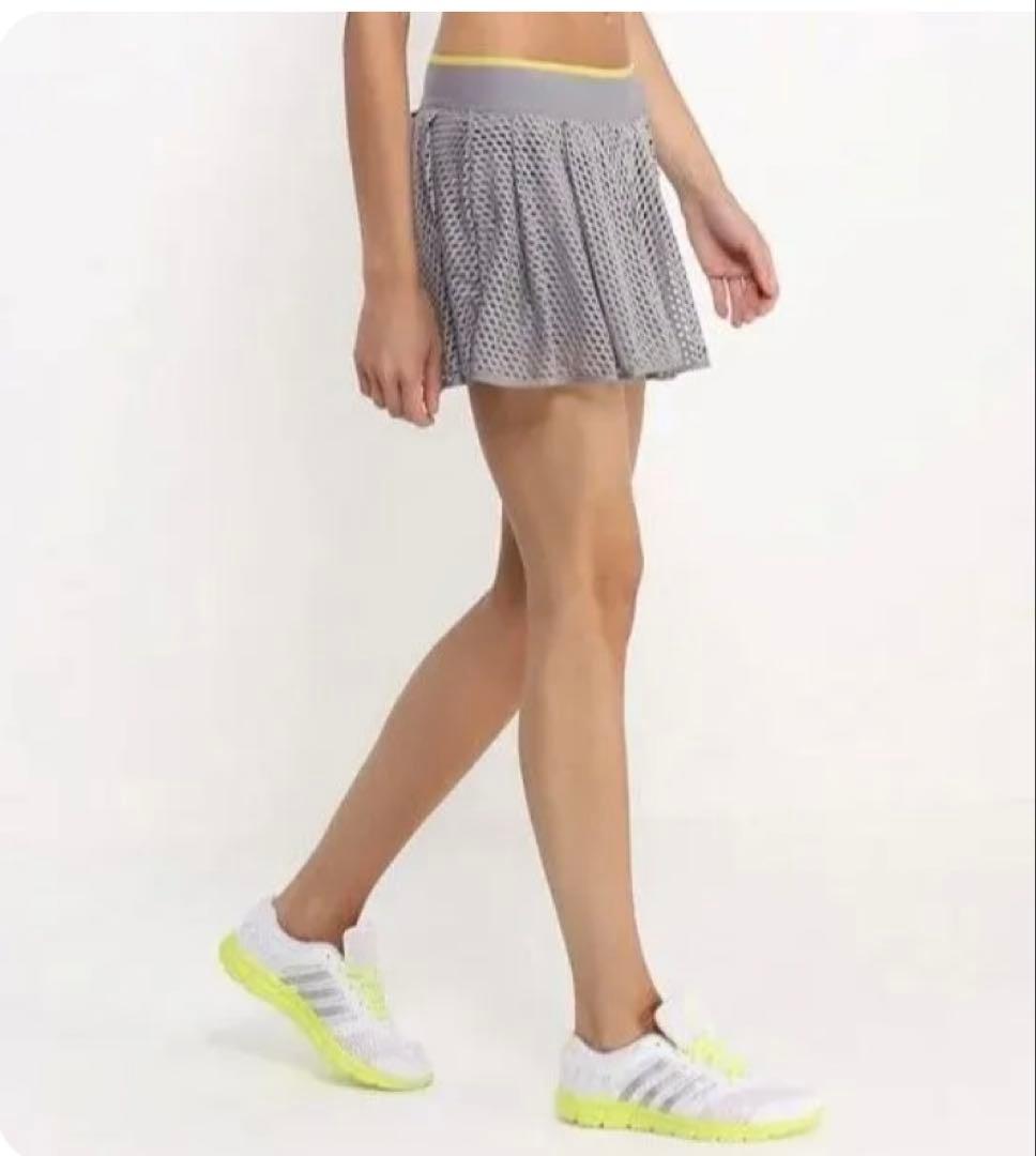 adidasアディダス・ステラ・テニススコート・グレー・S