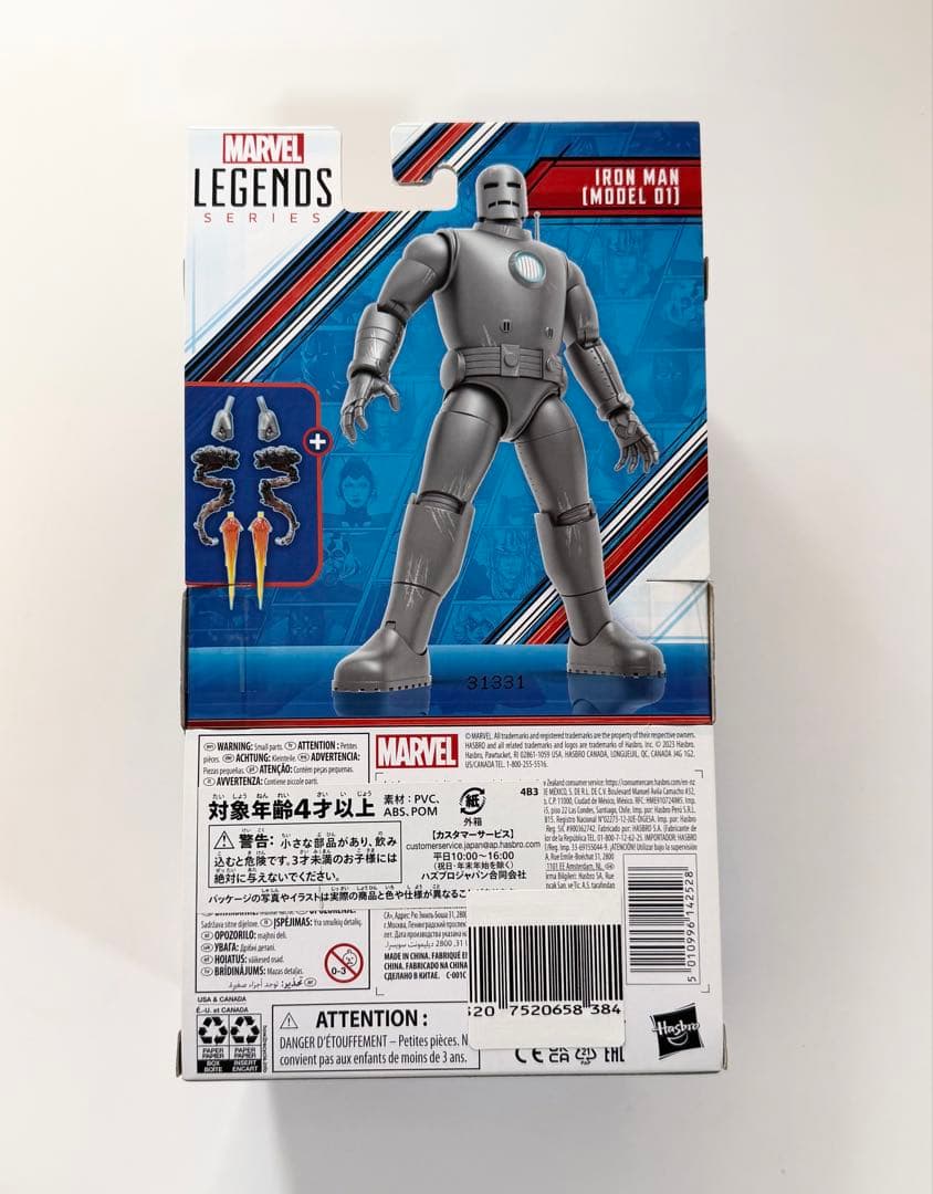 <未開封>ハズブロ「アイアンマン」モデル01 アベンジャーズ60周年記念6インチ