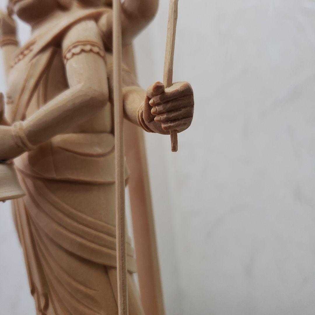 Ｂフライデー蔵出し特価仏像★ヒバ材 三宝荒神像6寸★全高 約35cm