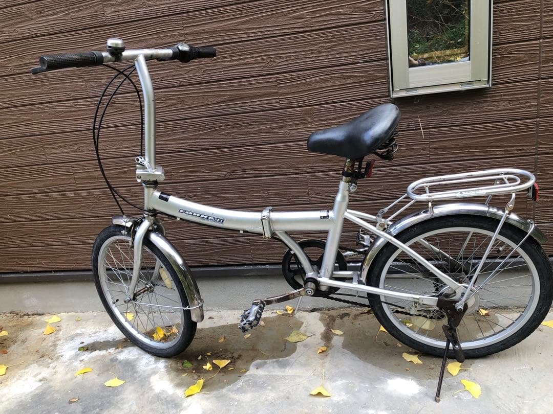 ajt　折りたたみ自転車 シルバー 6段変速