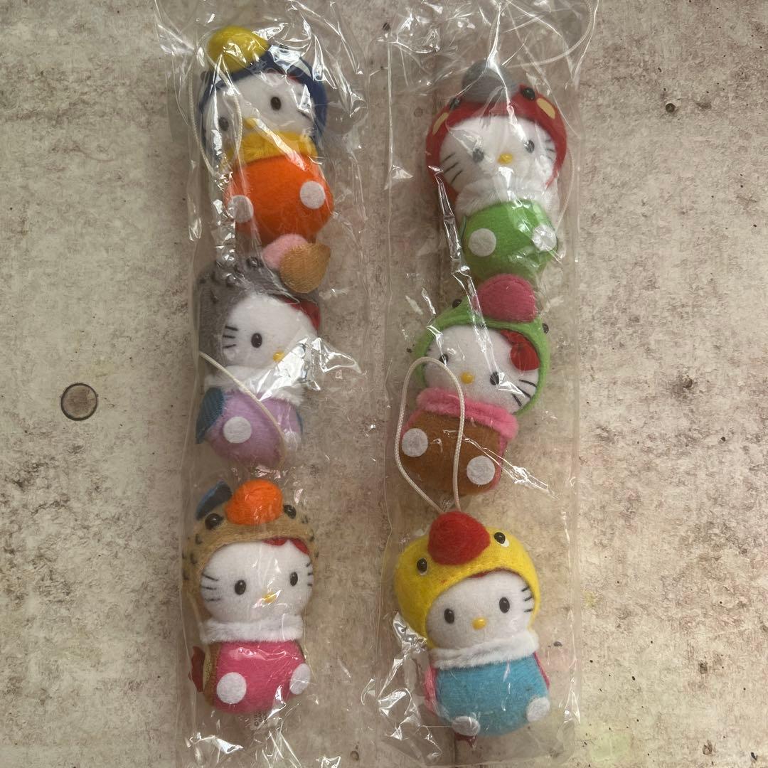 希少 ハローキティ サンリオ 鳥 にほんのとり ぬいぐるみ 6個セット