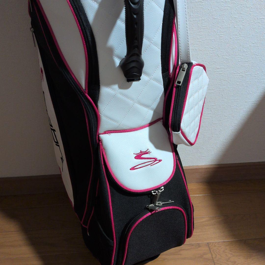 最終値下げ　Cobra キャディバッグ ブラック/ホワイト/ピンク