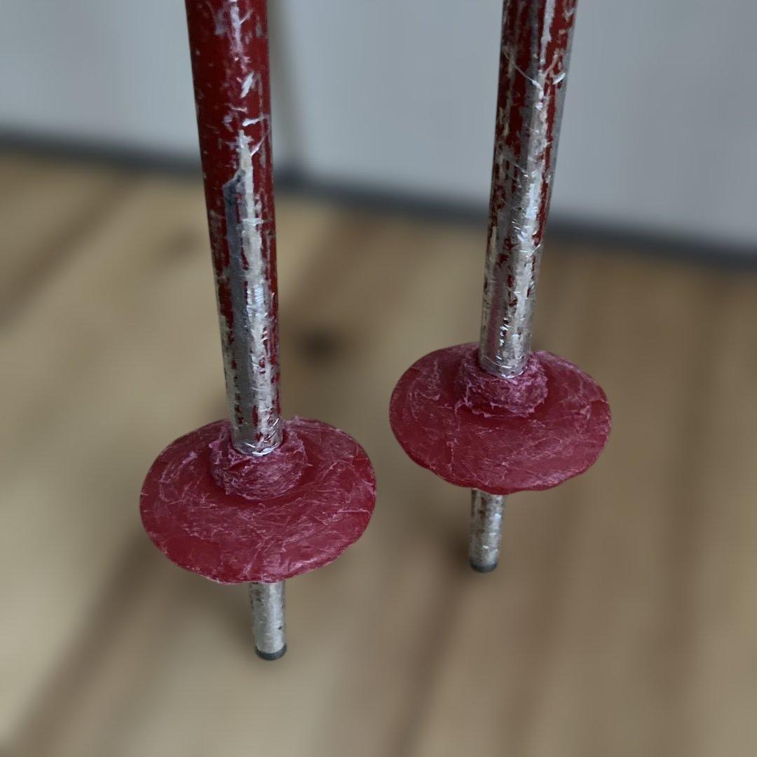 ATOMIC スキー赤140cm ブーツ黒25cm 4点セット