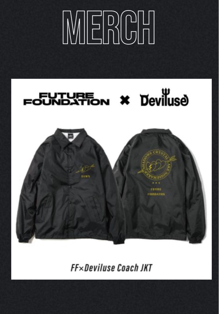 Deviluse　Future Foundation　コラボ　 コーチジャケット