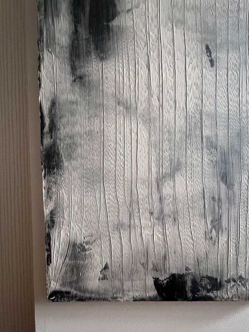 cassina購入アート山野辺英明　抽象画　キャンバス80×60 カッシーナ