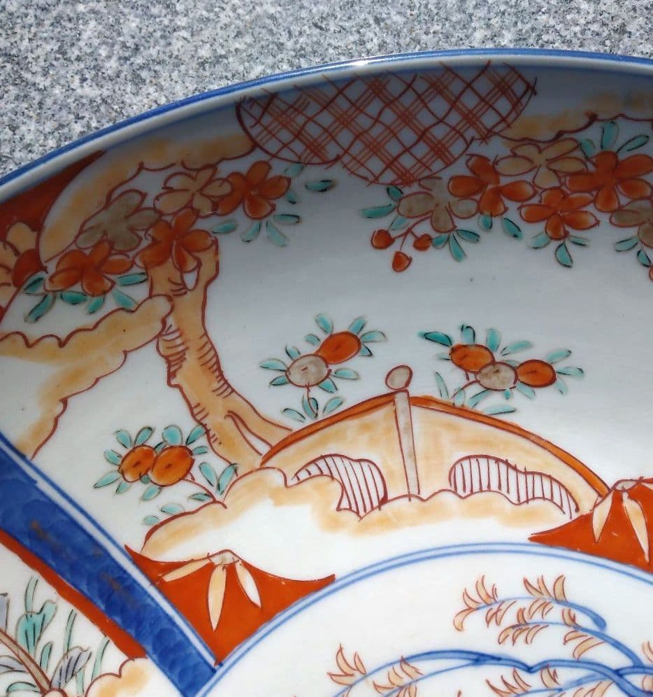 古伊万里　大皿　兎の模様　アンティーク