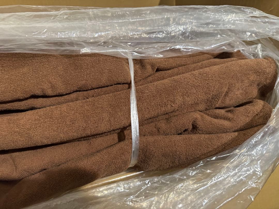 ブラウン マッサージ、整体 バスタオル 業務用 超大判 10枚 182×96