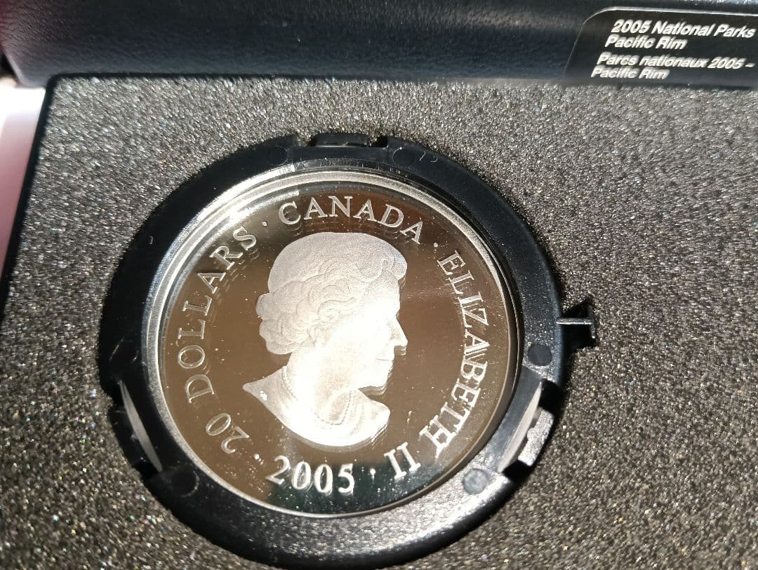 ☆激レア☆2006年カナダ20ドル記念銀貨 国立公園ノース・パシフィック・リム