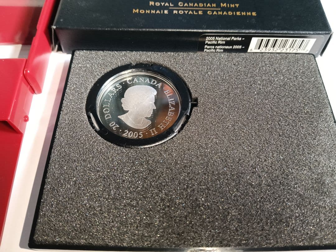☆激レア☆2006年カナダ20ドル記念銀貨 国立公園ノース・パシフィック・リム