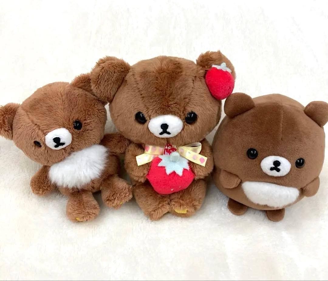 チャイロイコグマ ぬいぐるみ いちごの金属マスコット他まとめ売り