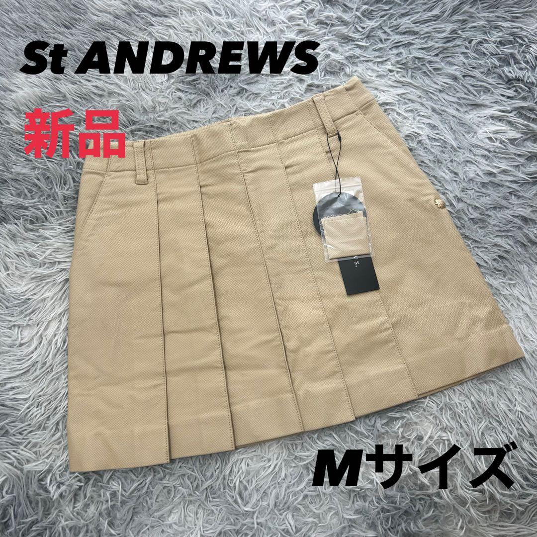 新品　セントアンドリュース　スカート　プリーツ　秋冬　ストレッチ　Mサイズ