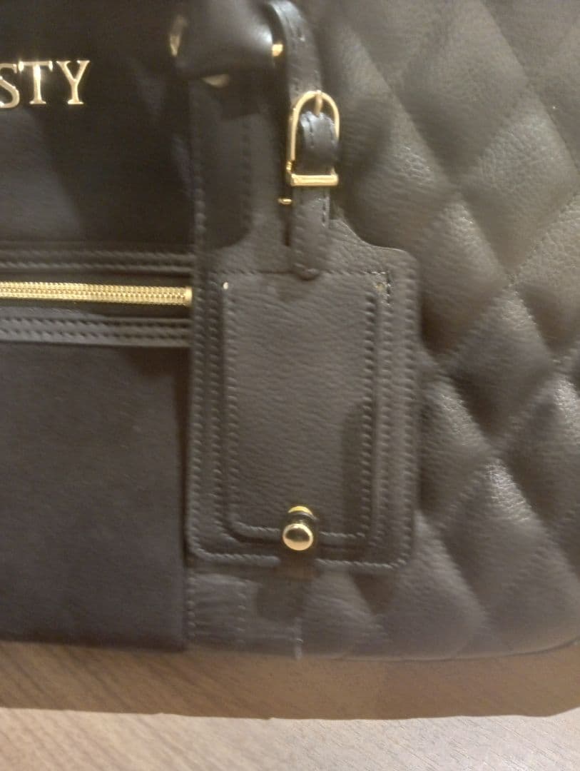 美品MAJESTY キルティング ブラックゴルフバッグ