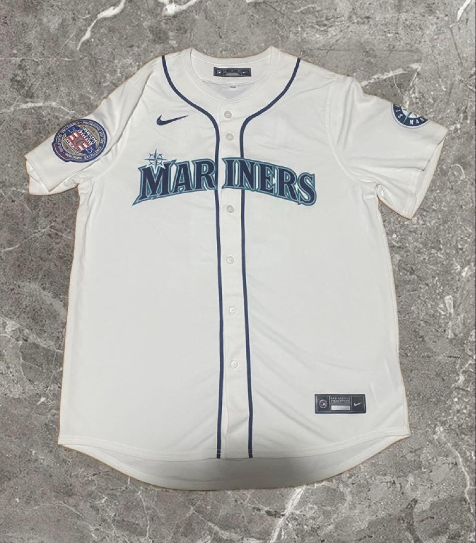 MLB シアトル・マリナーズ イチロー 野球殿堂入り記念パッチ付 ユニフォーム
