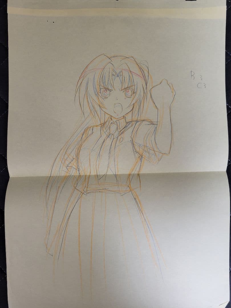 ひぐらしのなく頃に　園崎魅音 原画　ラフ等　複数枚セット