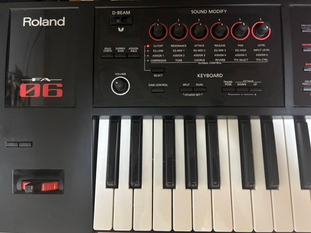 J*Q様 動作不良あり Roland FA-06 純正ソフトケース付