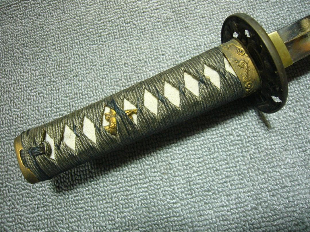 模造刀 脇差 日本刀 拵え 鮫皮 透かし鍔