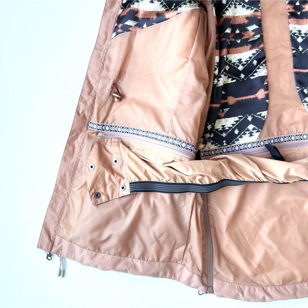 4921【美品】バートン　ジャケット ファー付き ゴアテックス ピンクベージュ