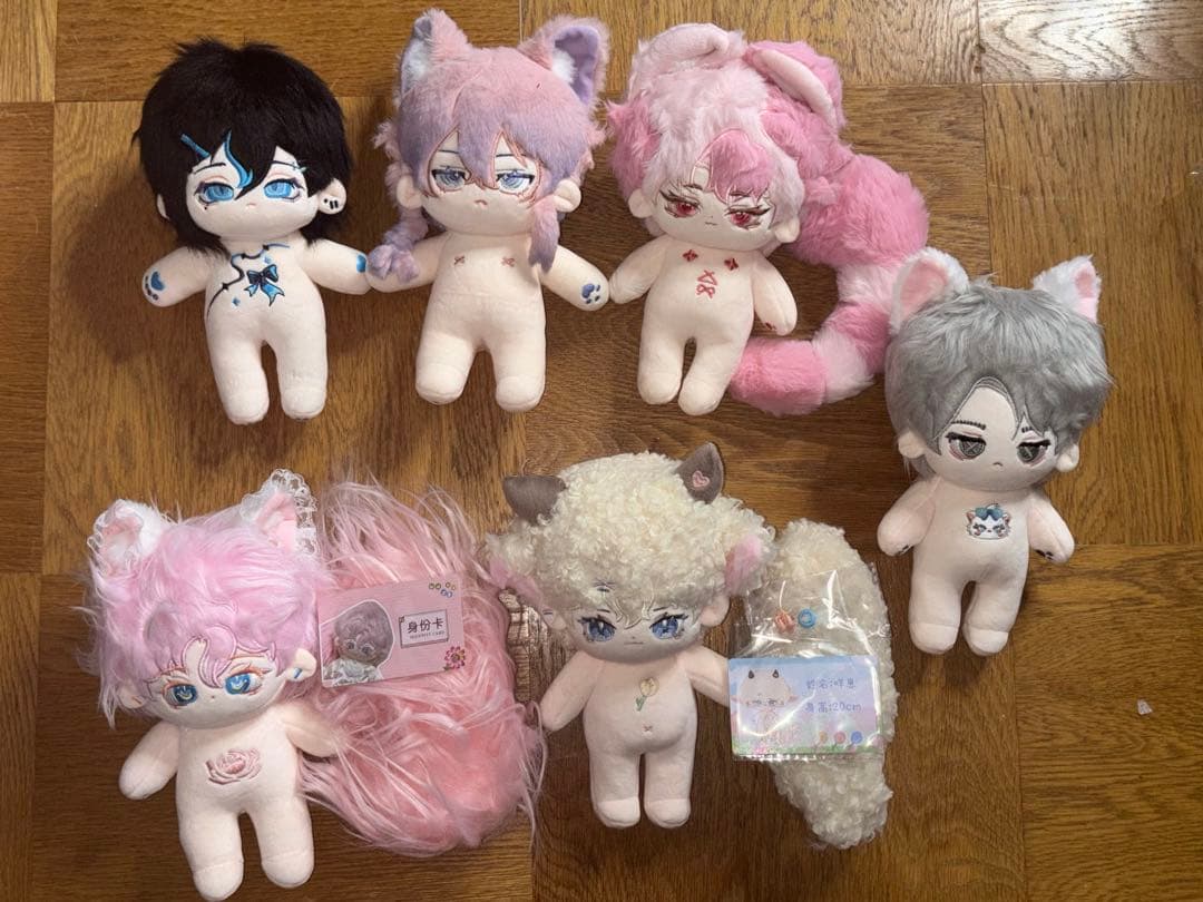 無属性　ぬいぐるみ　20cm 棉花娃娃　まとめ売り　セット
