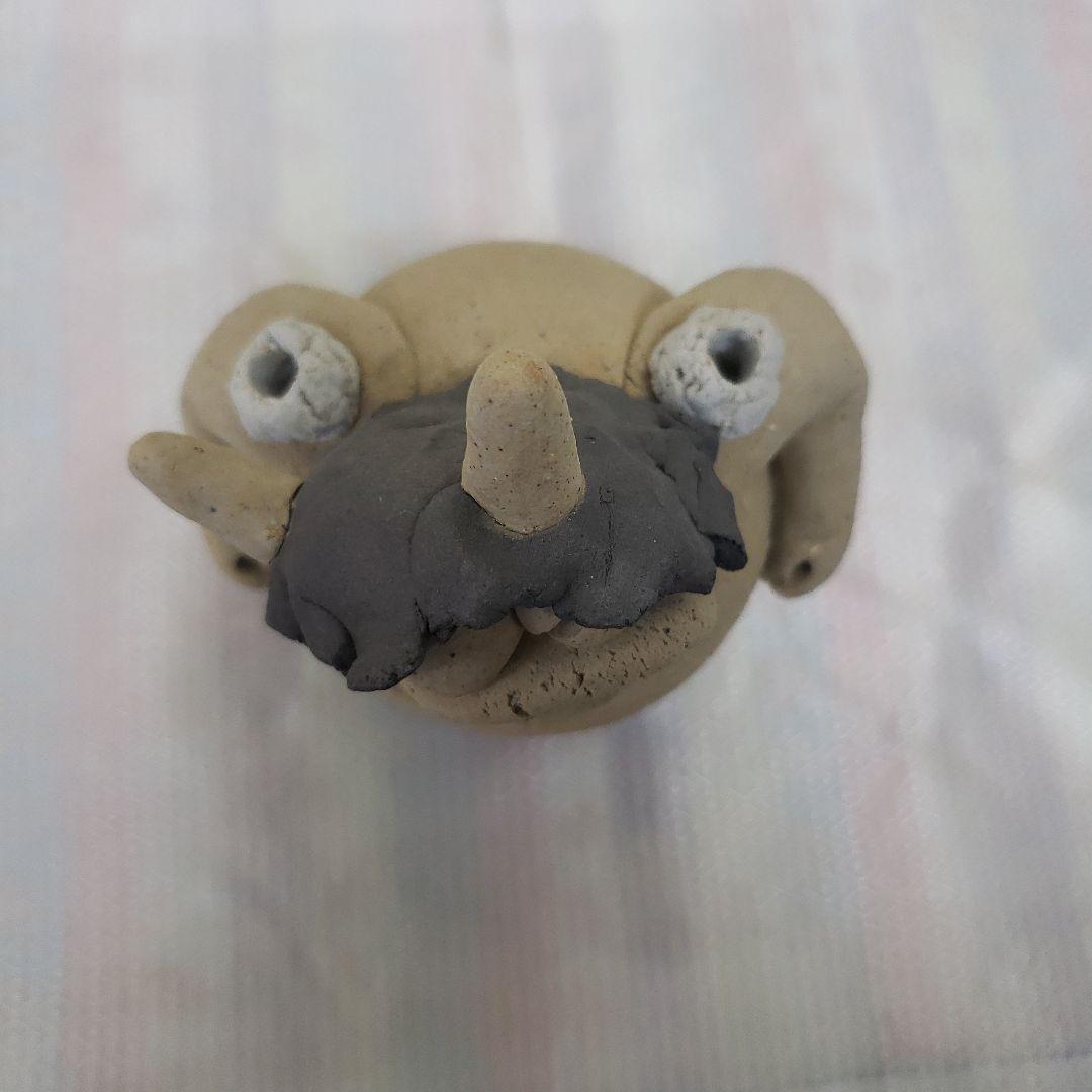 Ｂフライデー　蔵出し特価　ユニークな陶器製　お灸鬼像　香呂　作家物