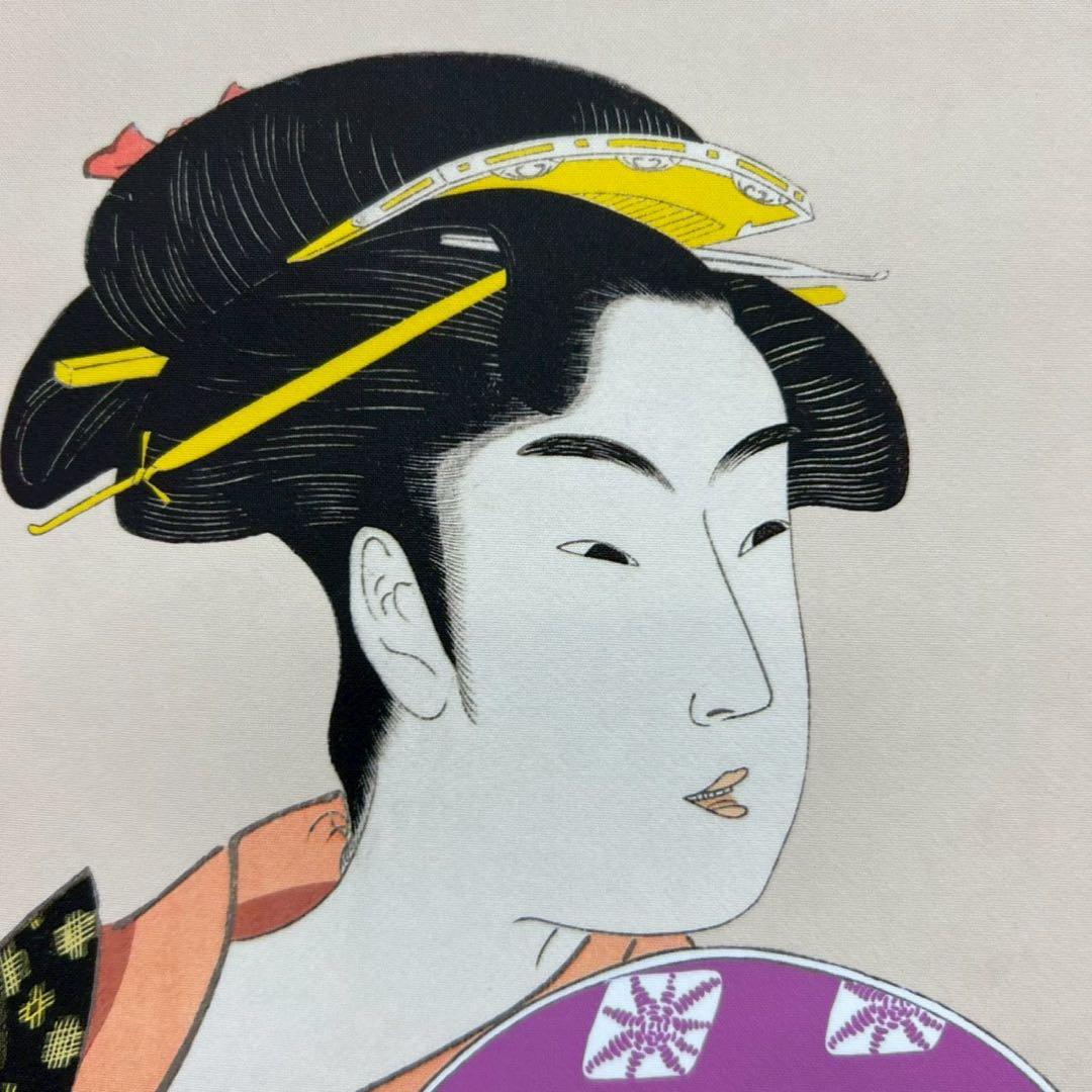 35 喜多川歌麿 美人浮世図 絹本 工芸 美品