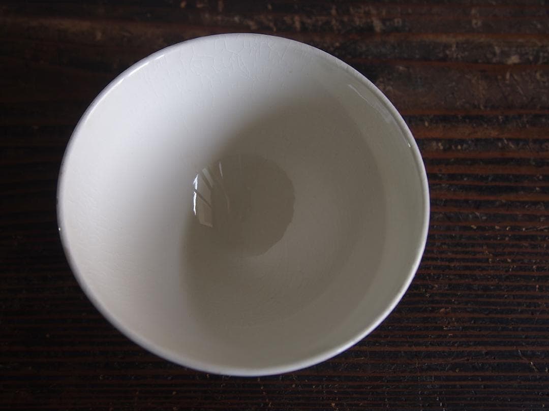 大きめヴィクトリアン様式 グリザイユ カフェオレボウルスペイン古陶/K280