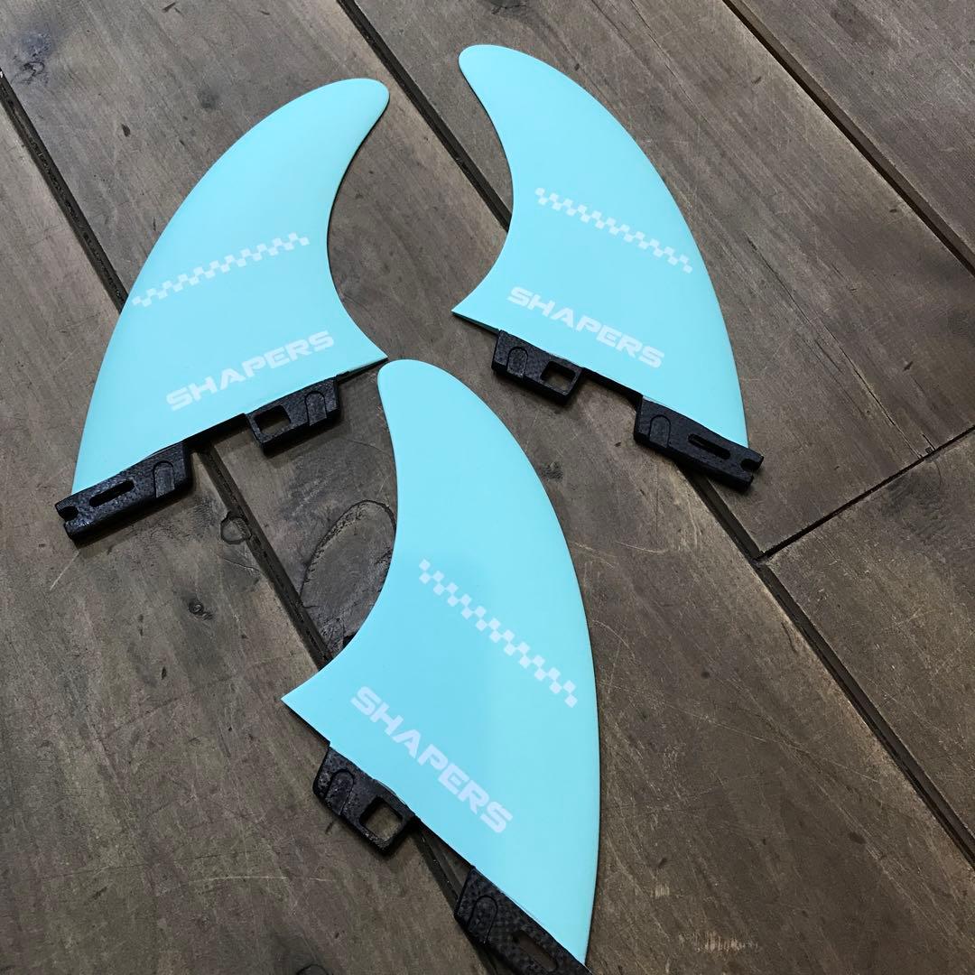 SHAPERS THRUSTER フィン 水色 MEDIUM