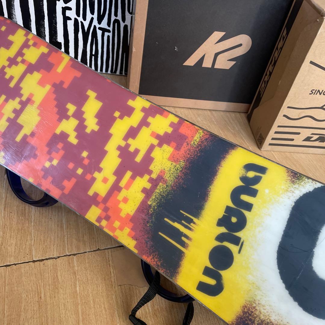 BURTON　キッズスノーボードセット　101cm　バートン　バイン付4点セット