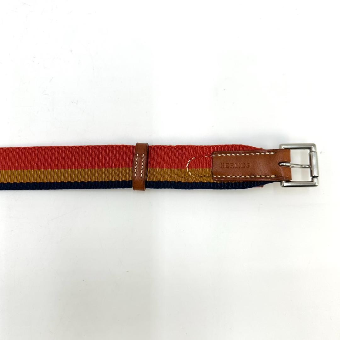 HERMES エルメス ロカバール 犬用首輪 大型犬用 シルバー金具 保存箱付き